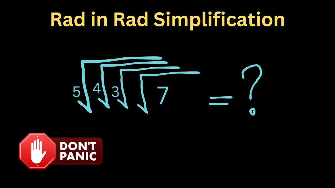Simplifying Nested Radical Expressions |Convert to Exponential Form - FP-Math 10, Algebra I