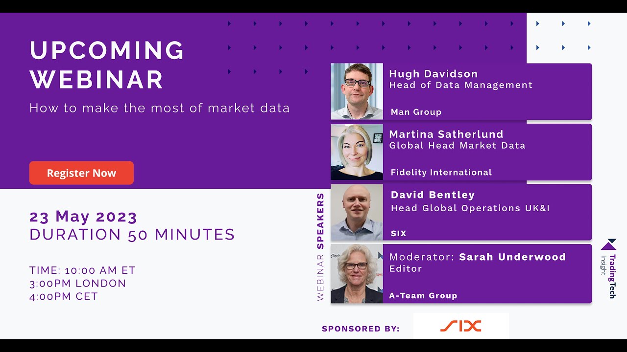 A-Team Webinar: How to make the most of market data?