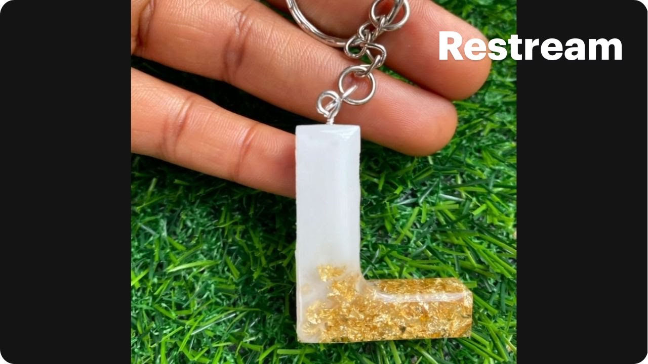 How to make resin keychain for beginners