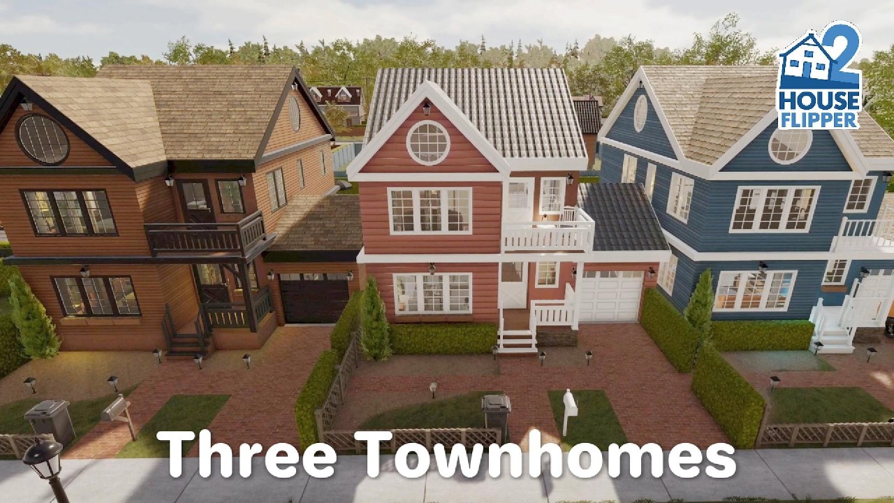🏠 House Flipper 2 - Three Townhomes (custom job)