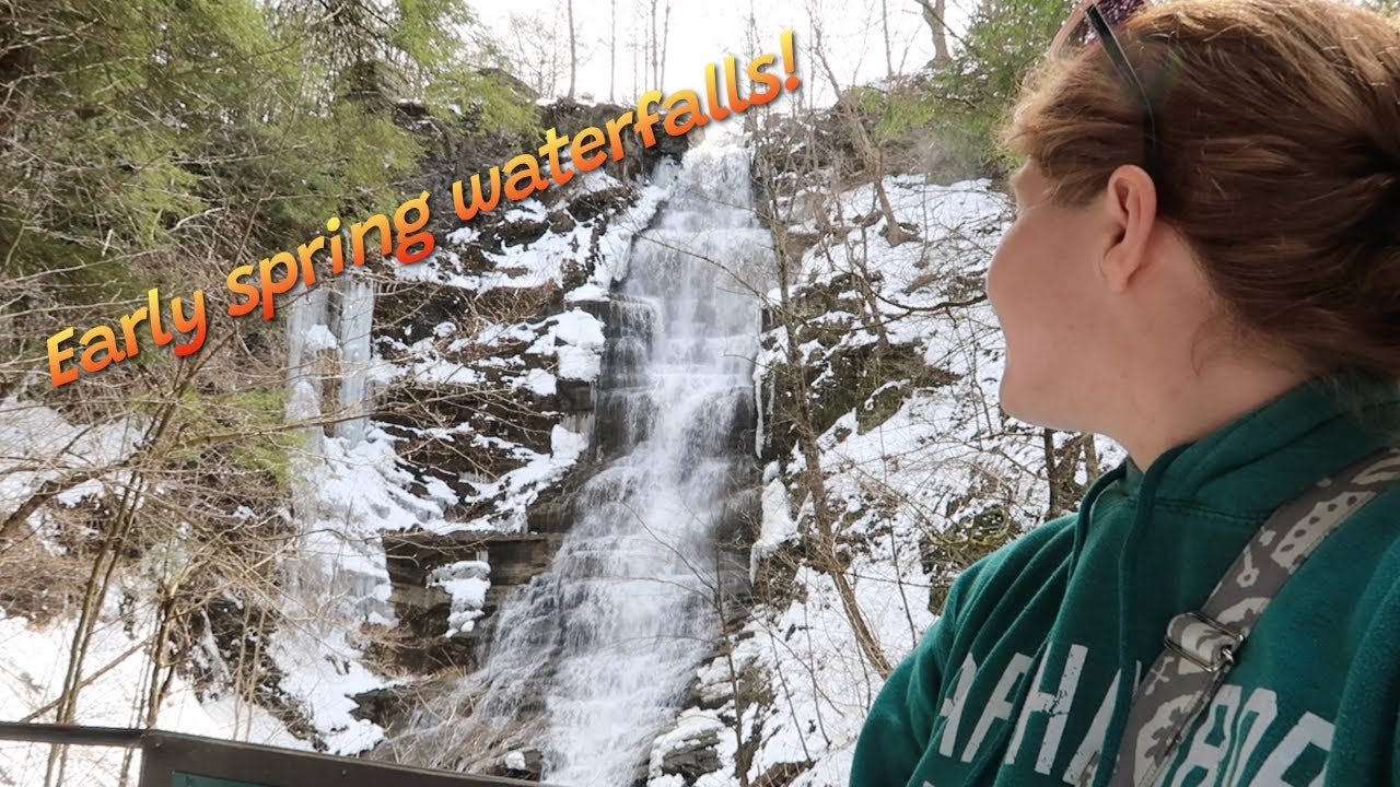 Early springtime at this BEAUTIFUL waterfall! Pratts Falls