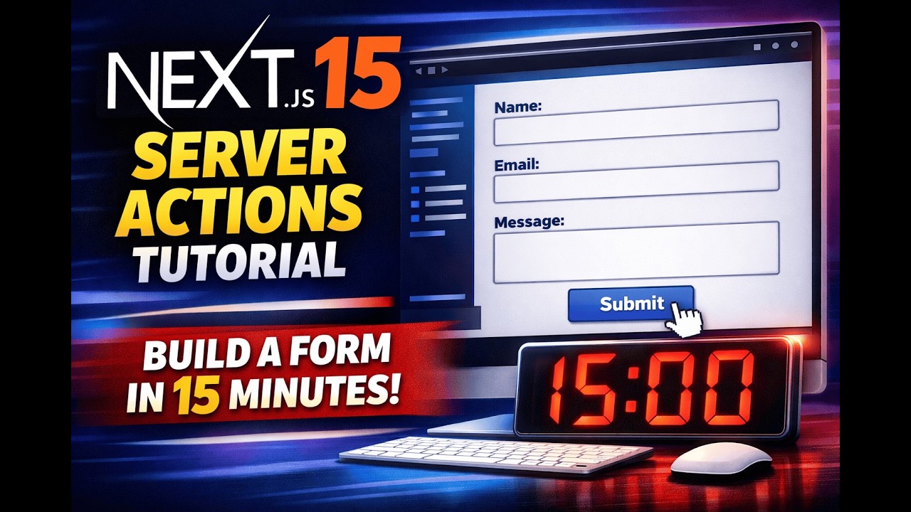 Next.js 15 Server Actions Tutorial - Build a Contact Form in 15 Minutes
