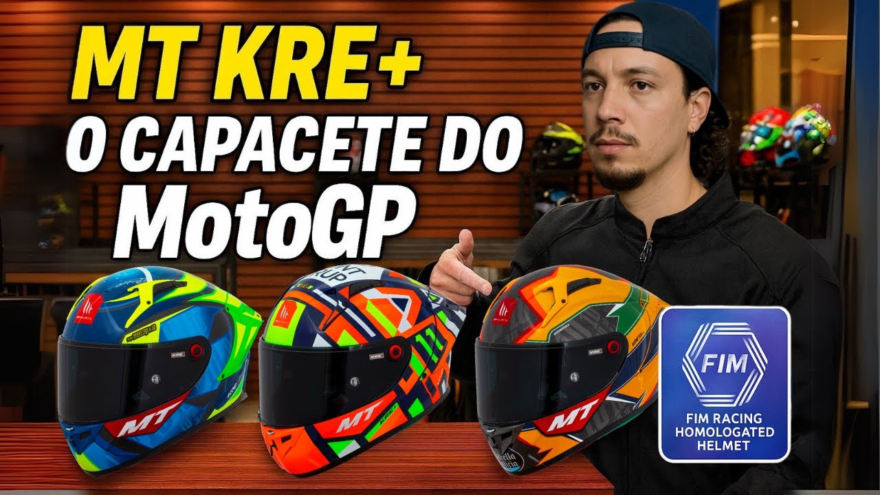 Review completo do capacete MT KRE+ de carbono homologado pela FIM! Análise completa !