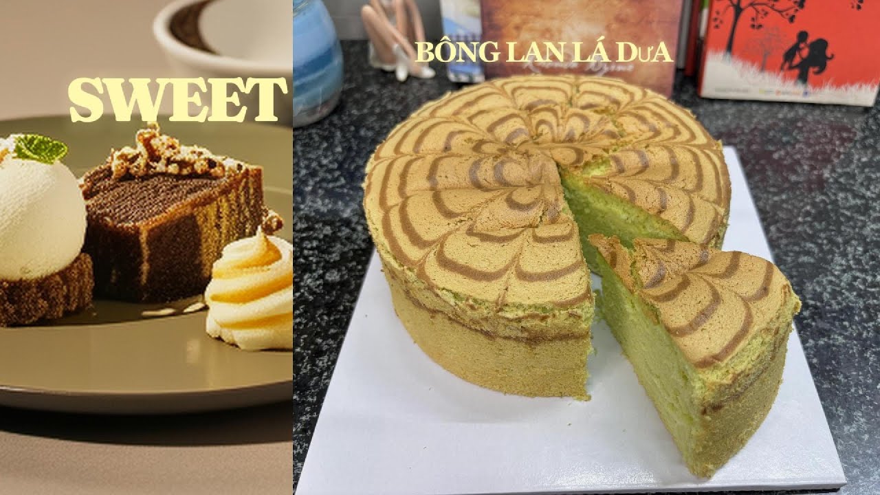 53 - BÔNG LAN LÁ DỨA SIÊU THƠM DỄ LÀM- Pandan sponge cake