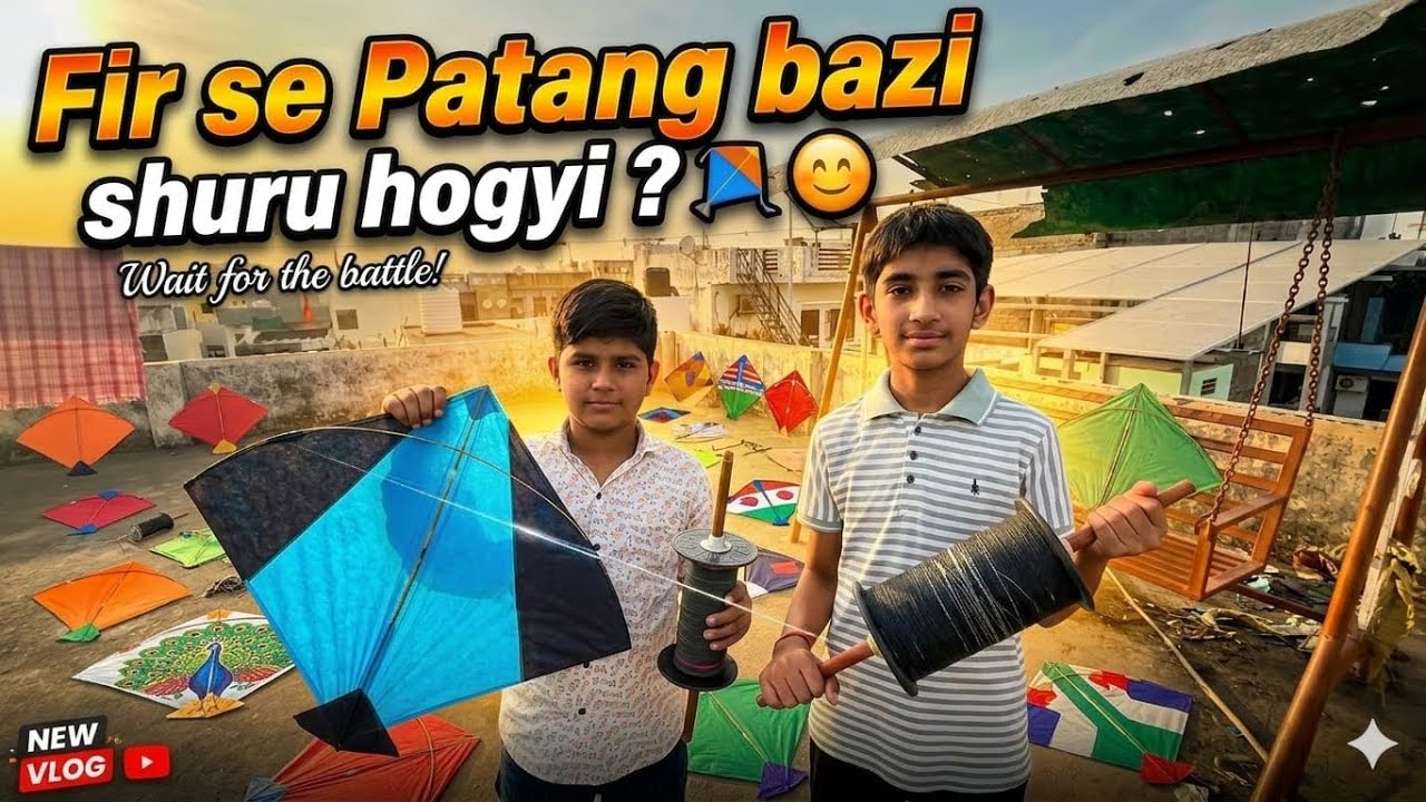 Fir Se Patang Bazi Shuru Hogyi? 🪁🔥 | Epic Kite Battle on Roof!