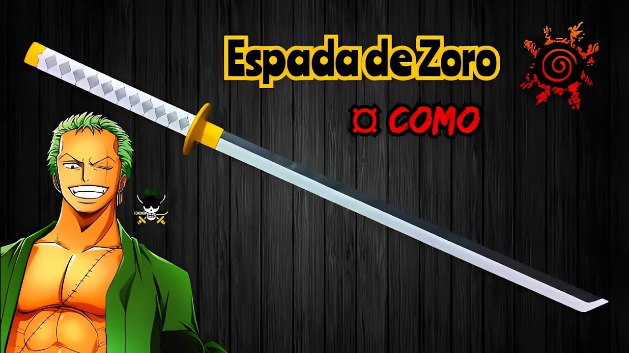 Diy: Como fazer espada zoro sem papel. Katana de papel fácil