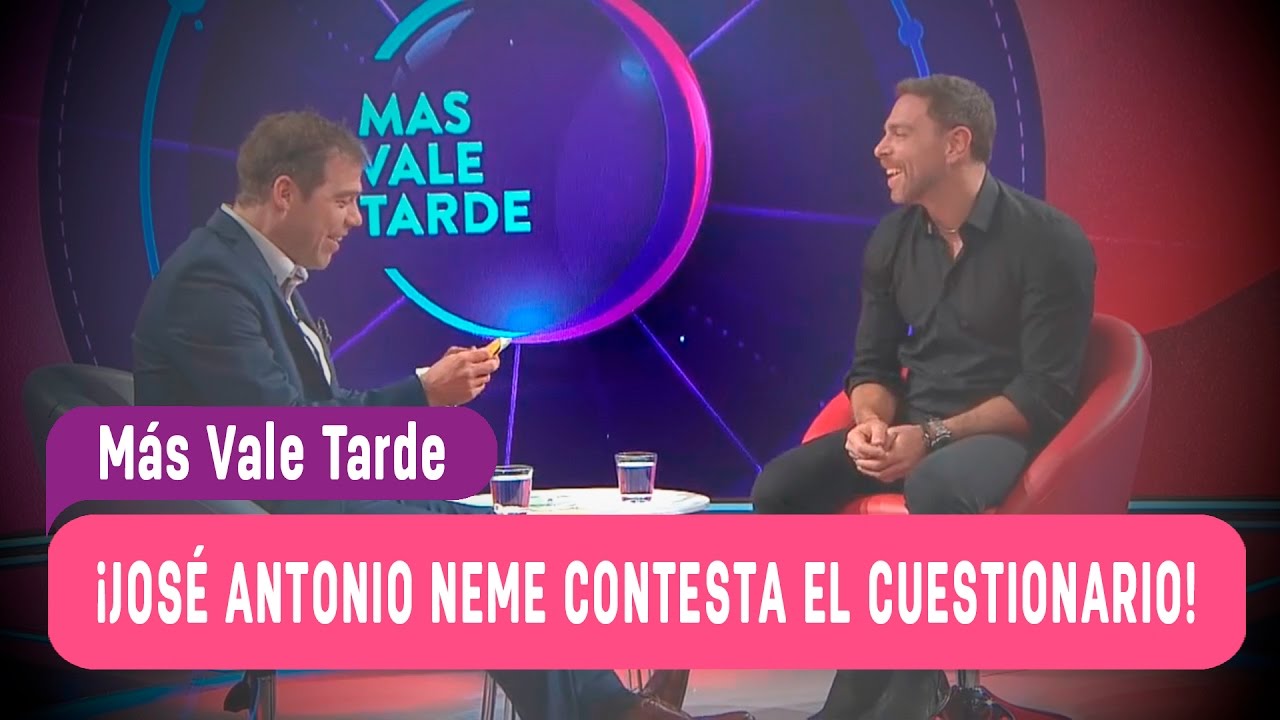 Jos&eacute; Antonio Neme contesta el cuestionario - M&aacute;s Vale Tarde 2016