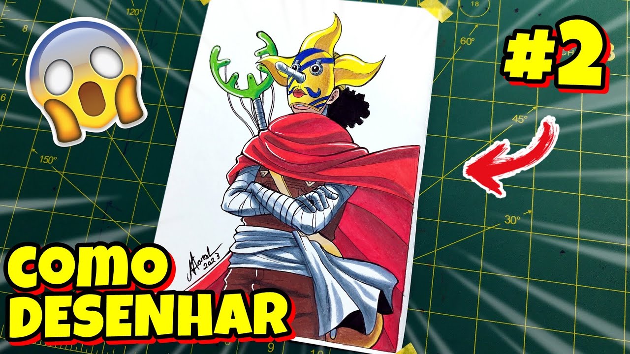Como desenhar o Uso... SOGEKING de One Piece passo a passo #2