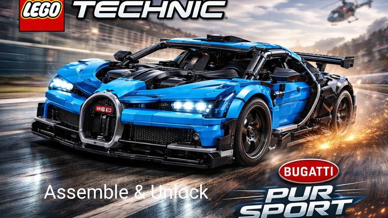 Asphalt Legends - Lego Technic Bugatti Chiron Pur Sports (соберите сами) 😎