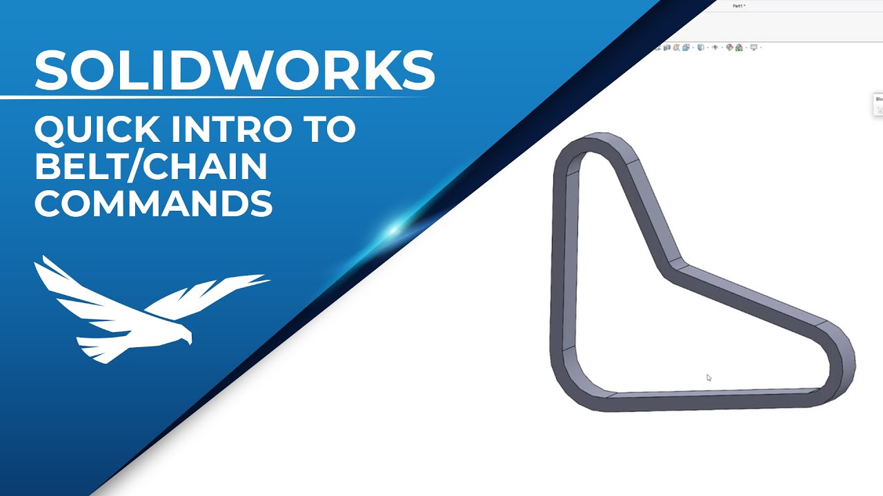 Quick Intro To Basic Belt and Chain Commands in SOLIDWORKS