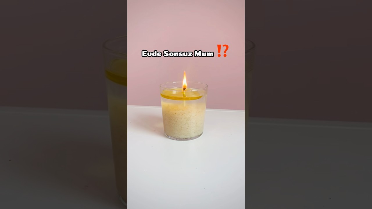 Evde Sonsuz Mum Yapımı! 🕯️ 🍒 