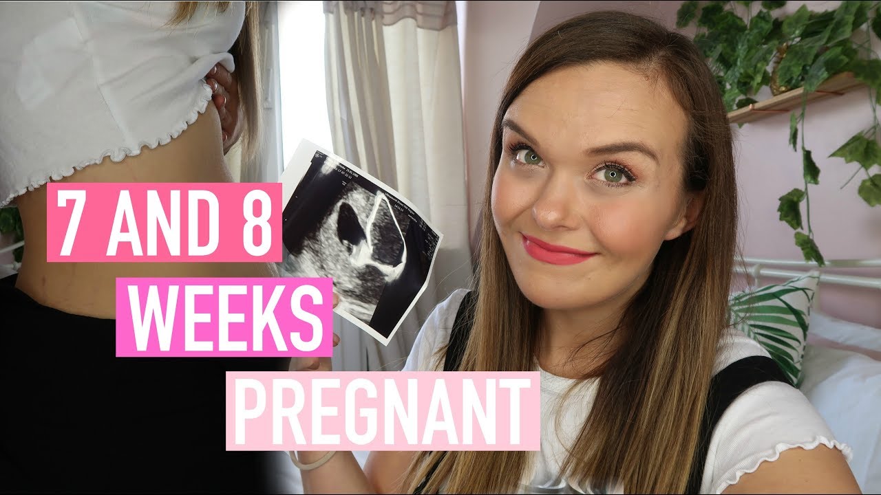 8 WEEKS PREGNANT - SYMPTOMS, EARLY SCAN PHOTOS, & BELLY SHOT