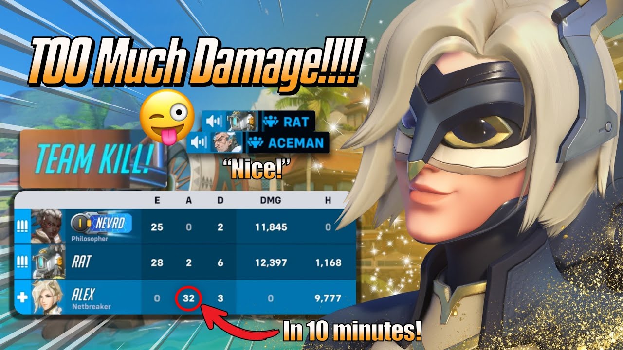 TOO Much Damage!!!! 😜 - Mercy Gameplay & Commentary - Overwatch 2 (Season 20)