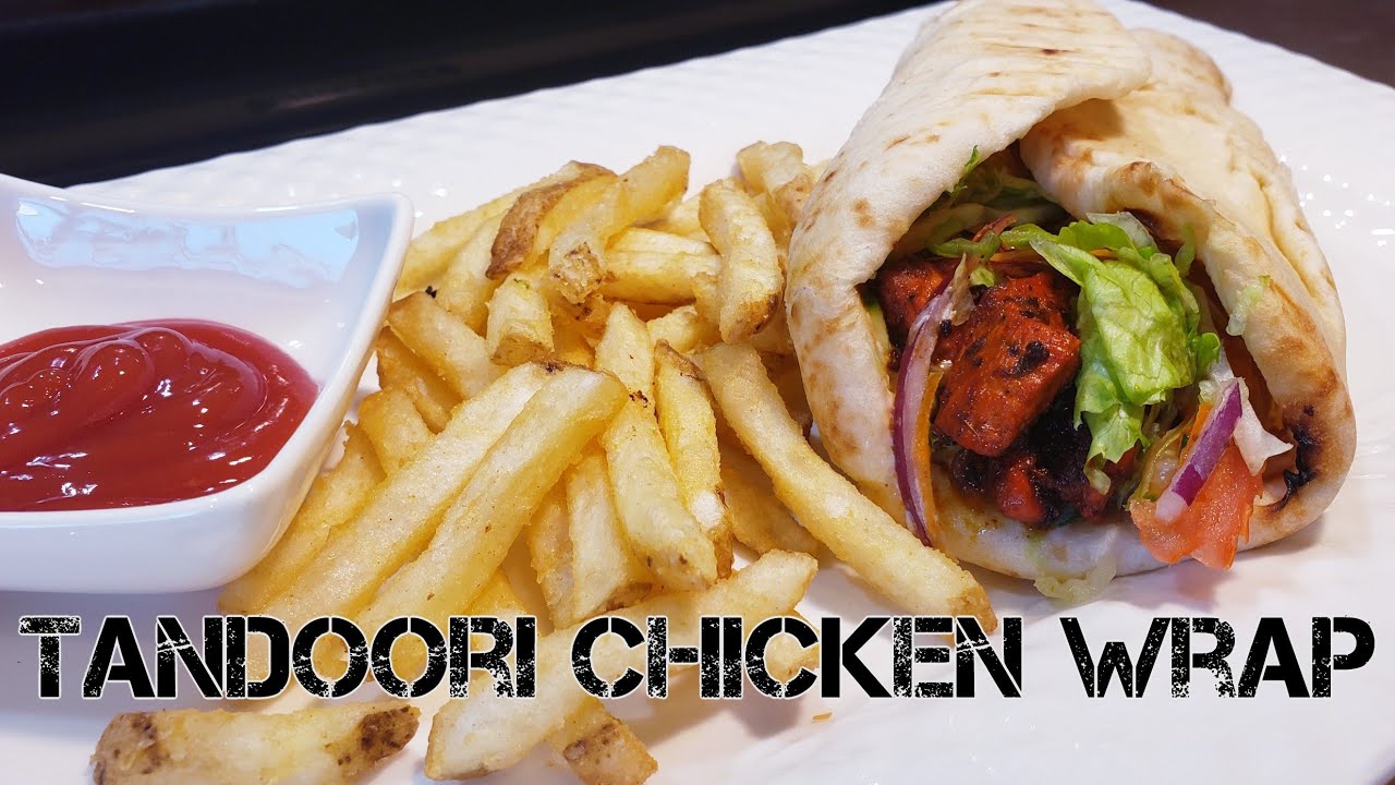 Tandoori Chicken Wrap || restaurant style wrap || রুটি দিয়ে তান্দুরি চিকেন