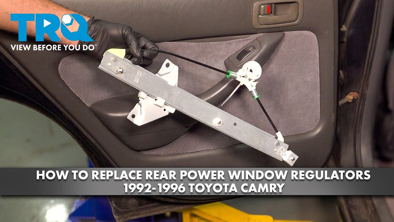 How to Replace Rear Power Window Regulators 1992-1996 Toyota Camry