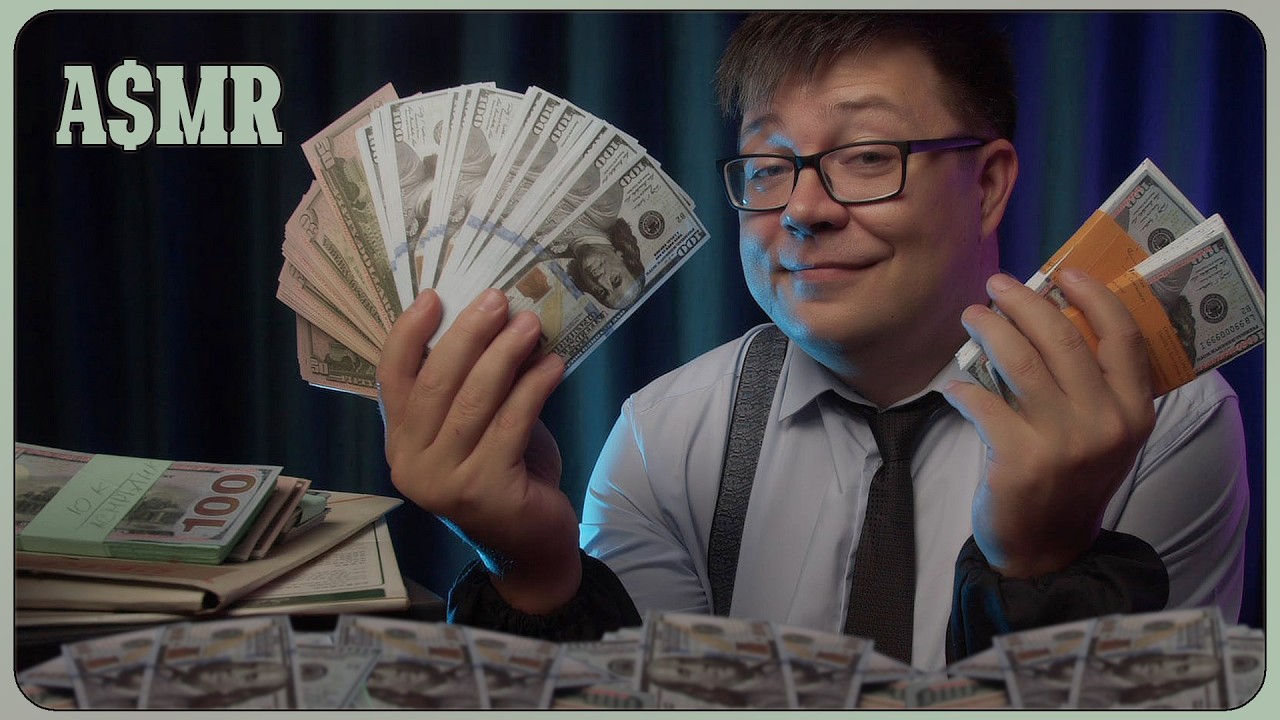 ASMR Cashier Role Play - Your Cash Rewards! - Money triggers with Russian accent