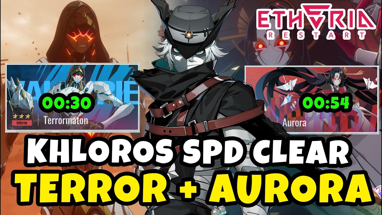Khloros vs Terrormaton + Aurora &ndash; Full Endgame Fast Clear Showcase | Etheria Restart