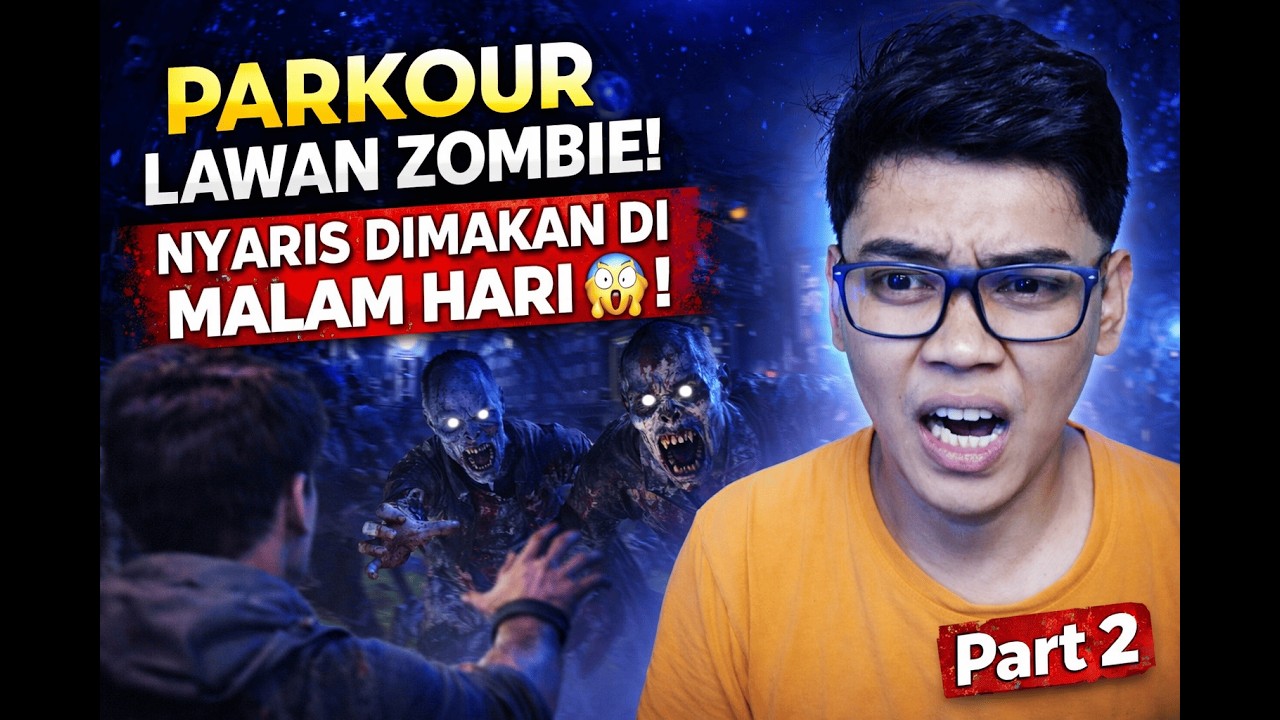 Parkour Lawan Zombie! Nyaris Dimakan di Malam Hari 😱 | Dying Light 2 Part 2