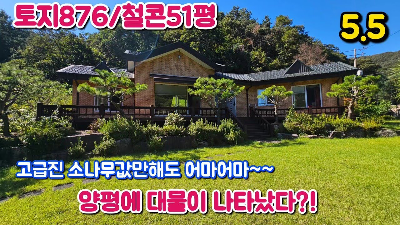 #5억대]급매물,훌륭한정원,양평최고의별장,아방궁,토지876평,철콘51평, 수려한산세~#양평전원주택급매물#양평전원주택전세 #양평전원주택매매 #세컨하우스 #주말주택 #에어비앤비