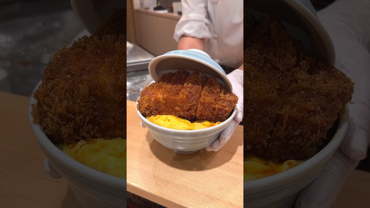4cmもの分厚さを誇る極厚巨大カツ丼