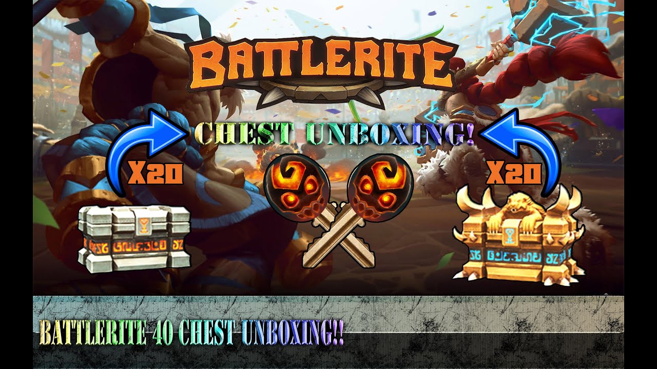 What is in Battlerites boxes?? 40 Box Unboxing!