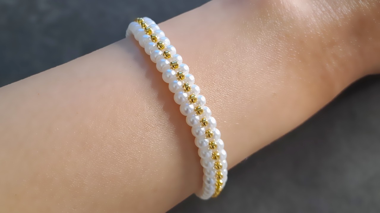 Step-by-Step Beaded Bracelet Tutorial: Seed Beads, Bicone Beads, Daisy Chain DIY @Pandahall