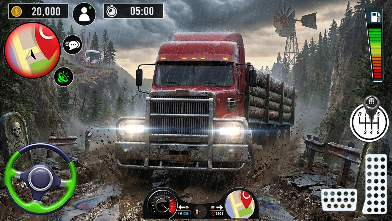 😱 Heavy Truck on the DEADLIEST Death Route! One Wrong Move = Instant Disaster 🚛💀 #ahtplayz