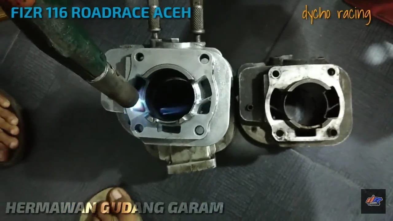 RAHASIA!!! LUBANG PORTING CYLINDER BLOCK Y DAN YP F1ZR ROADRACE 116 CC ACEH  II  DYCHO RACING