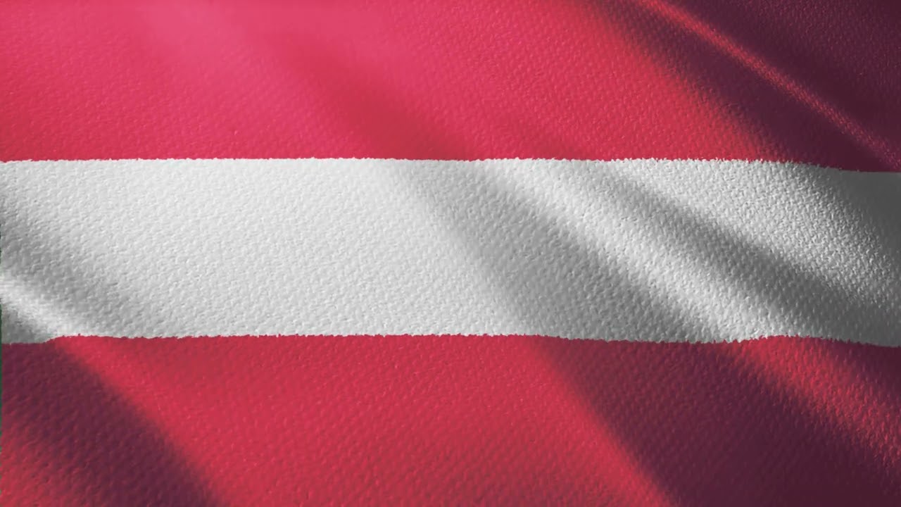Austria Flag Waving Animation / 3-min loop / free 4k stock footage