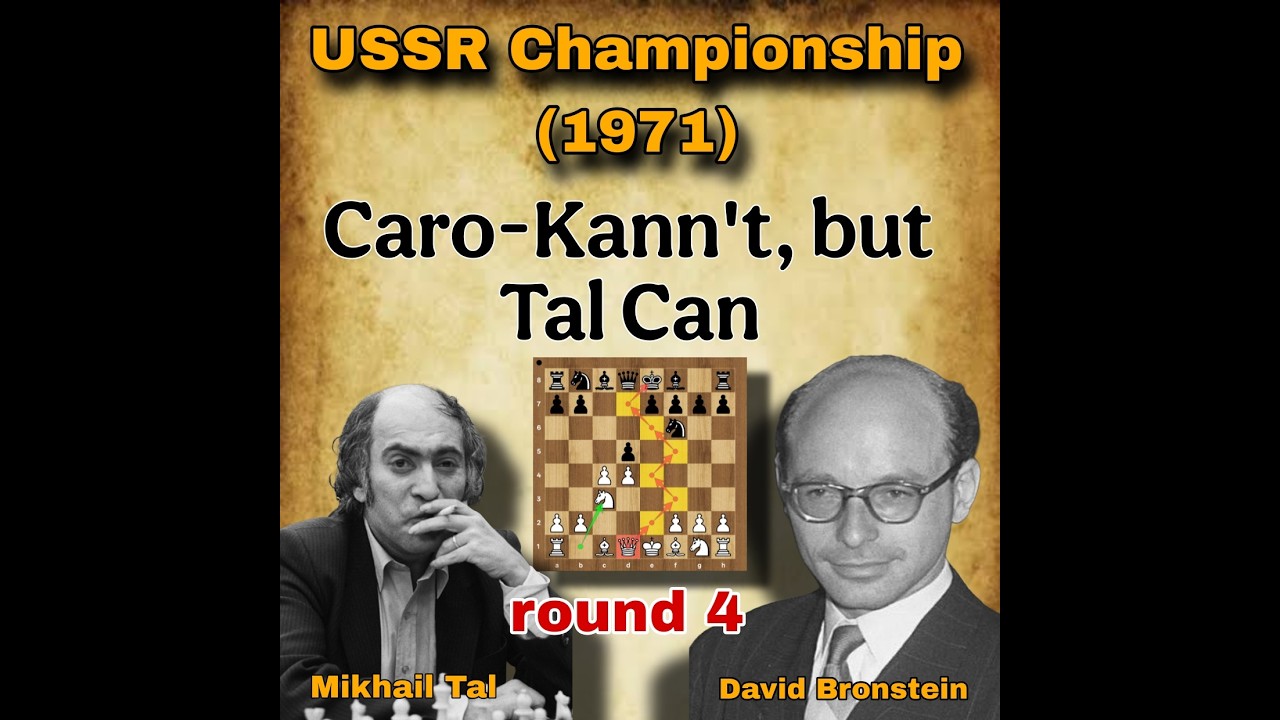 Caro-Kann't, but Tal Can! | Tal vs Bronstein, 1971 | round 4 | #lifestyle