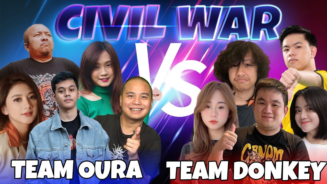 CIVIL WAR TERULANG LAGI!! Tim OURA VS Tim DONKEY!! Mode OURA Aktif! - Mobile Legends