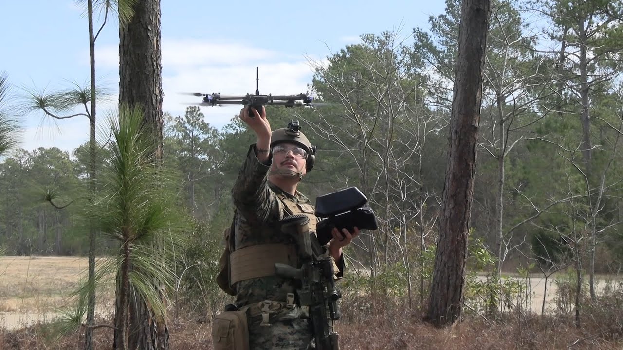 Морская пехота США использует дроны NEROS Archer FPV для проведения атак взвода!