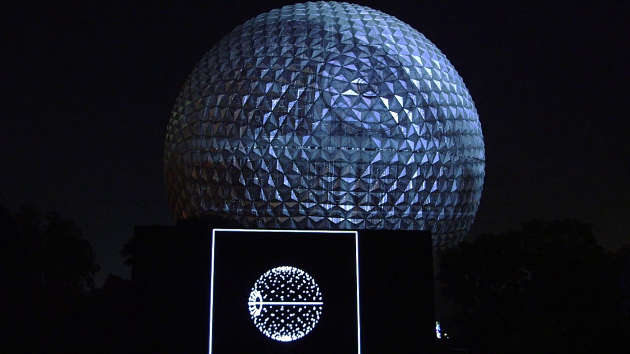 Spaceship Earth transforms into the Death Star