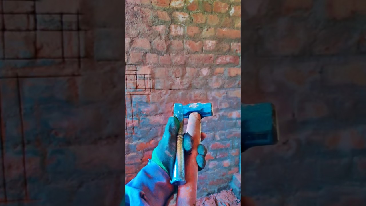 Wall cutting for PPR pipe fitting #pipefitting #plumbing #shorts #pvcpipefitting #like #subscribe