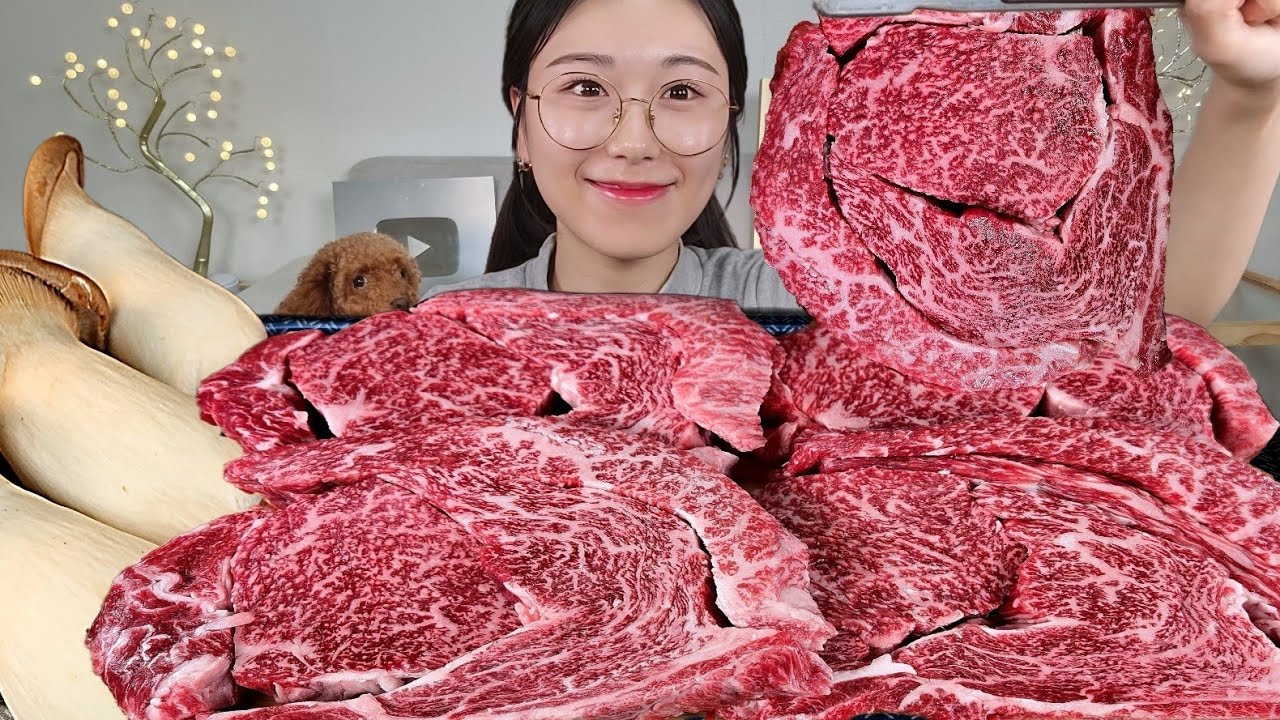 ASMR 새벽에 40만원 플렉스🫠 한우투뿔 꽃등심 2kg 리얼먹방 :) the best beef sirloin 2kg MUKBANG