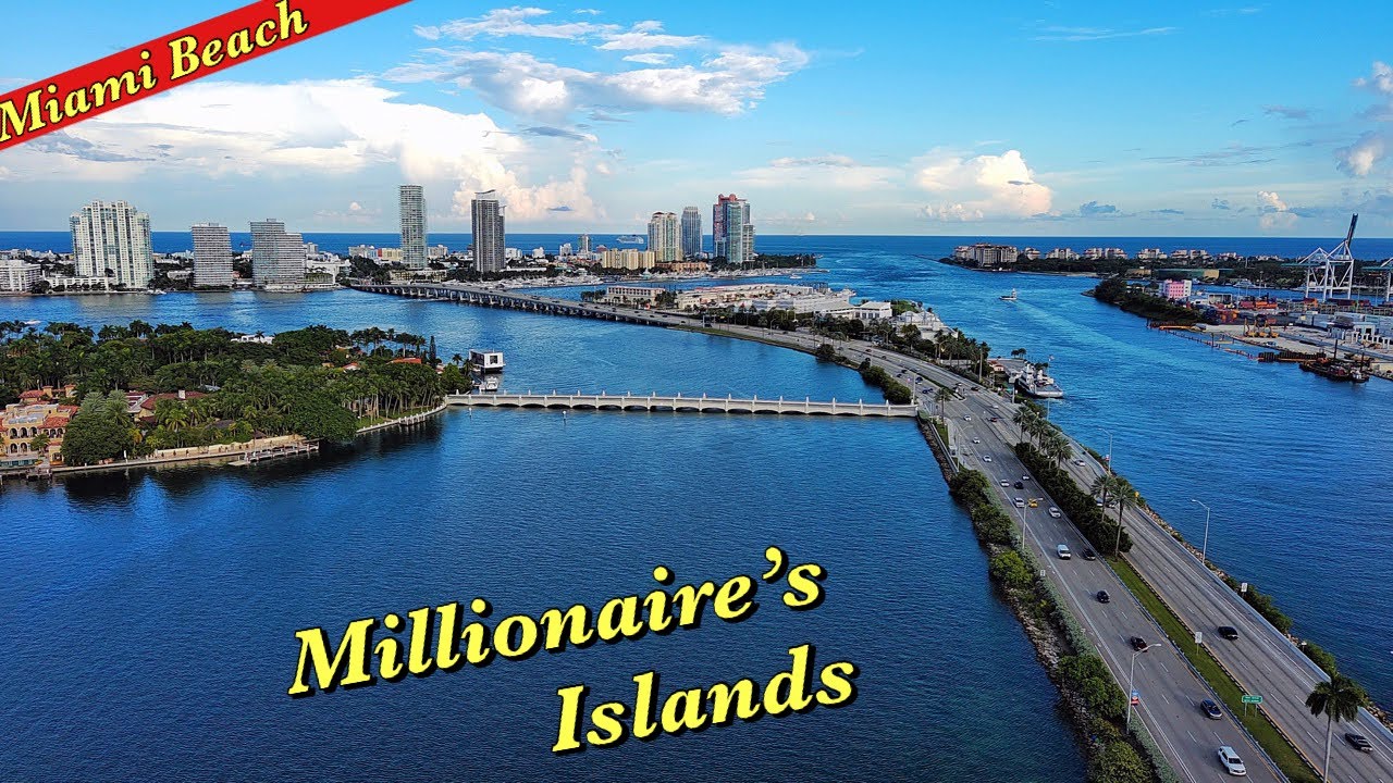 Millionaire's Islands in Miami Beach 2022 4K