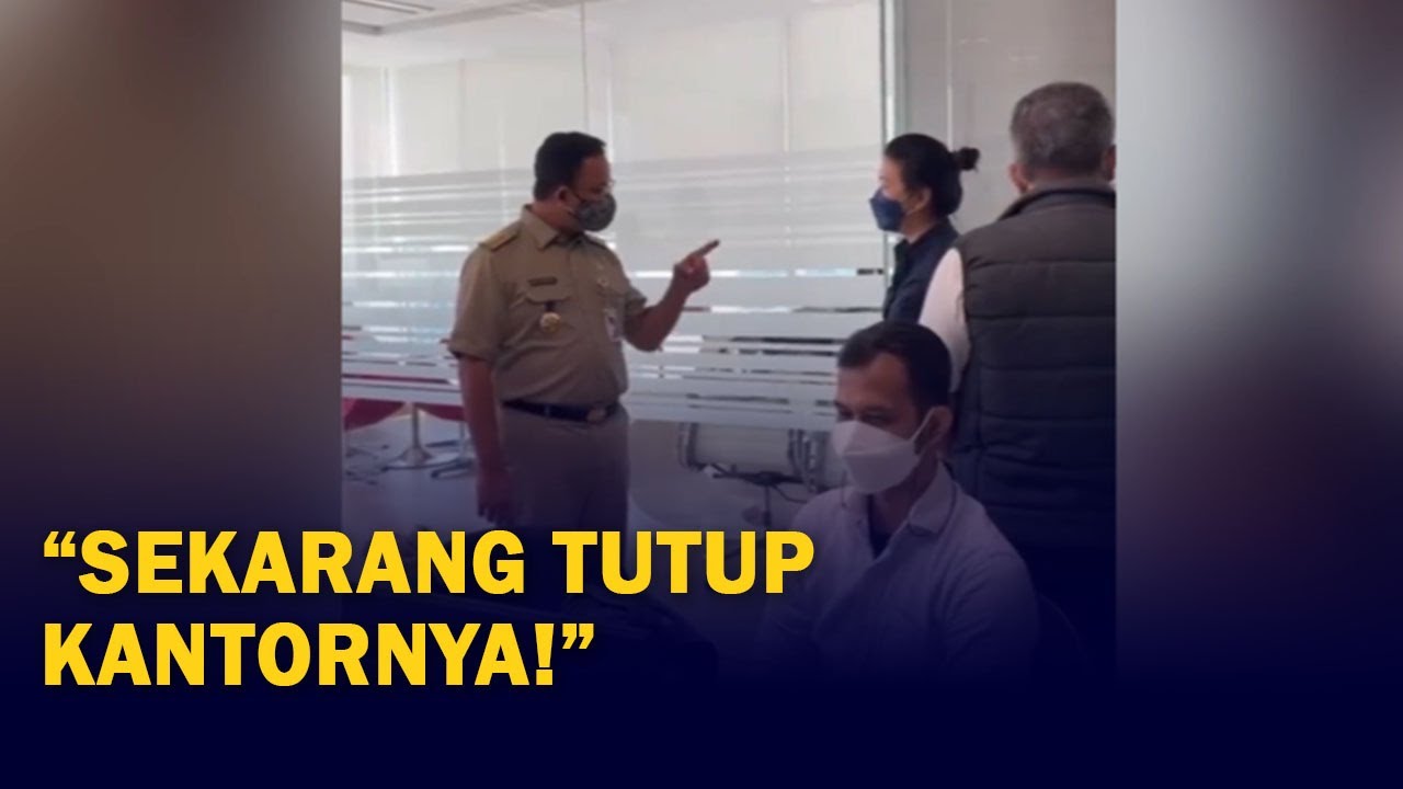 Murka! Anies Marahi HRD Kantor Non-Esensial yang Masuk Saat PPKM Darurat