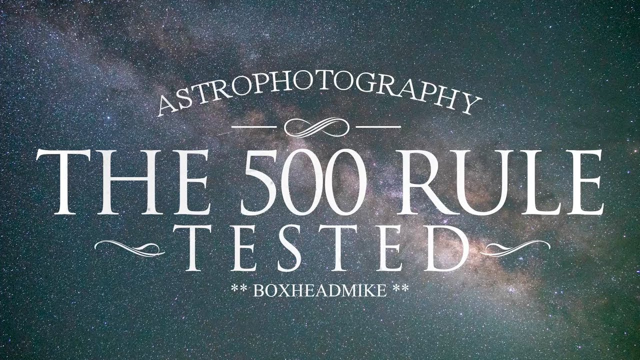 Правило 500 &mdash; проверено (астрофотография)