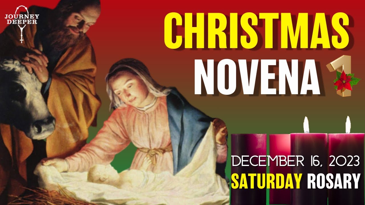 Christmas Novena Day 1 Saturday Rosary ᐧ Joyful Mysteries Rosary 💜 December 16, 2023