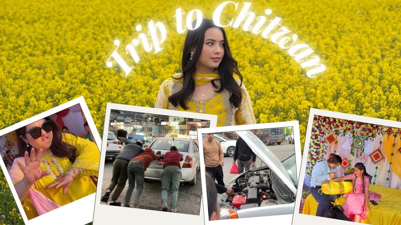 Our car caught on fire enroute Chitwan 😱 | Maarisa’s Mehendi 🥹🧿| NEPAL VLOG | vivixo 