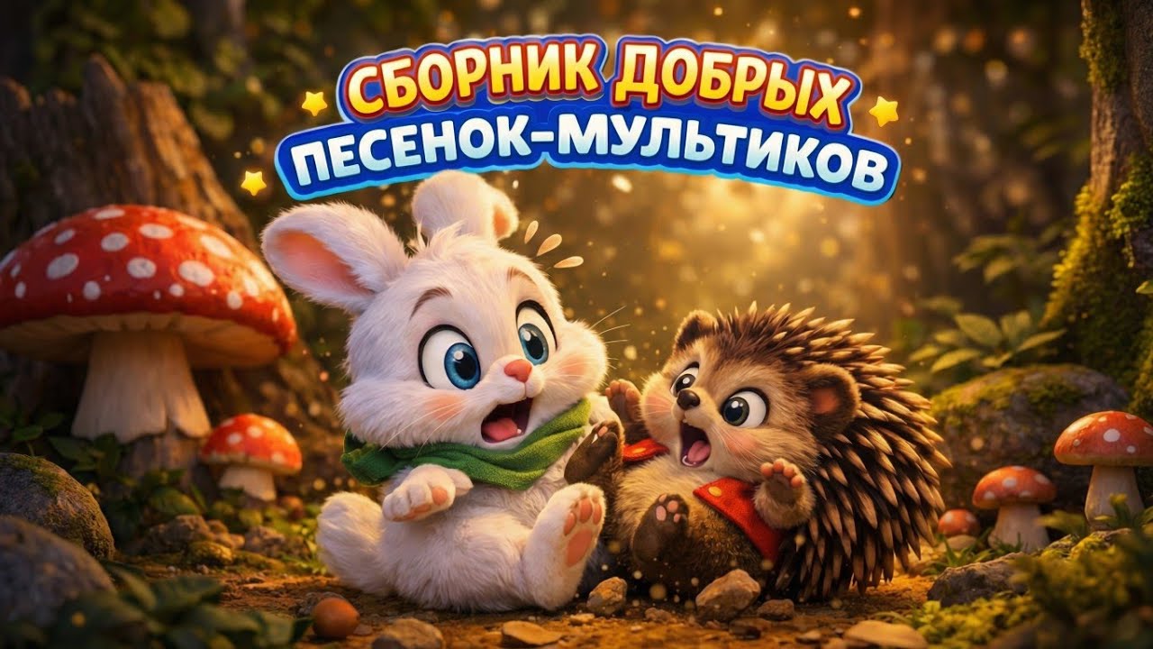 Сборник добрых песенок мультиков #детскиепесни