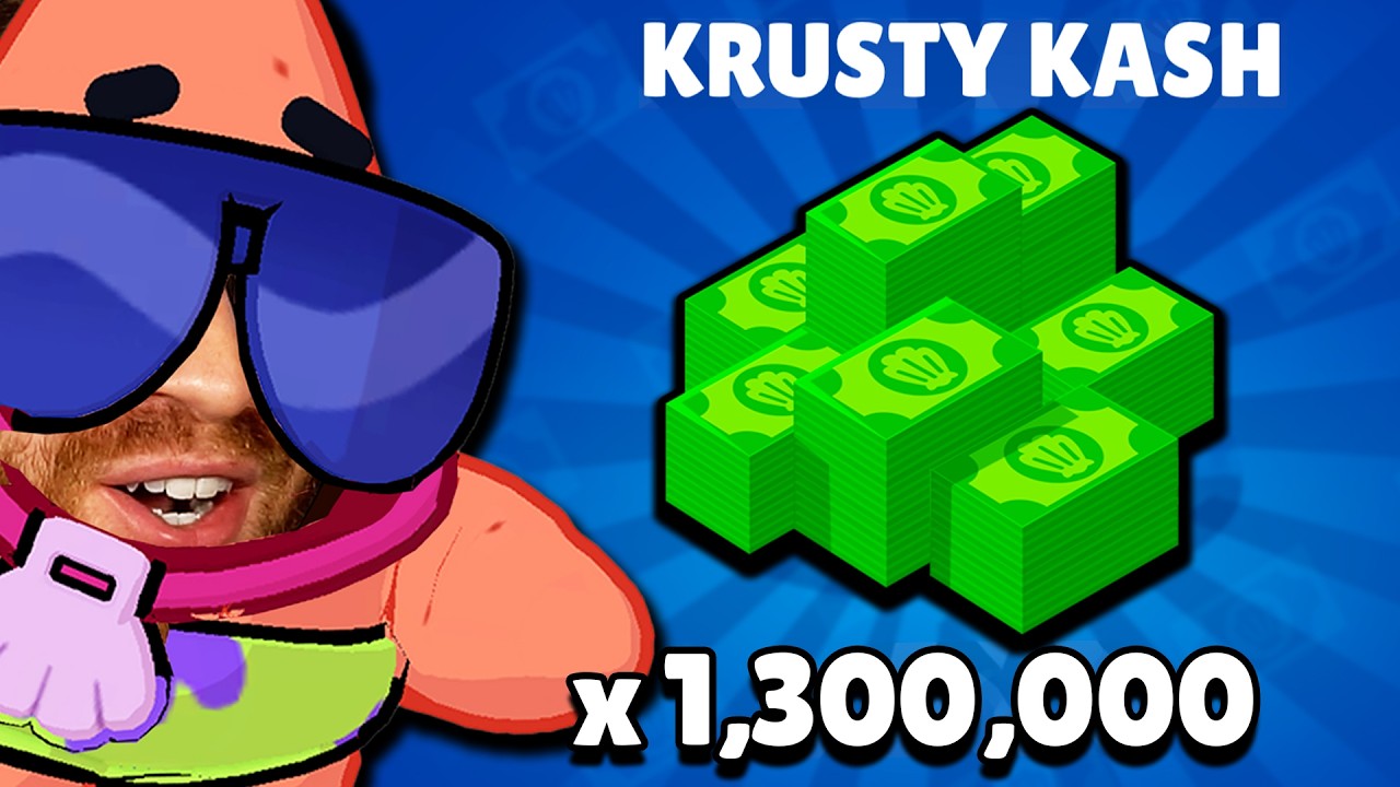I gemmed over 1.3 Million Krusty Kash in Brawl Stars.. here&rsquo;s what I unlocked!