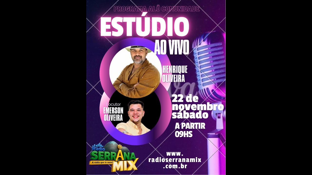 PROGRAMA ALÔ COMUNIDADE COM HENRIQUE OLIVEIRA E EMERSON OLIVEIRA