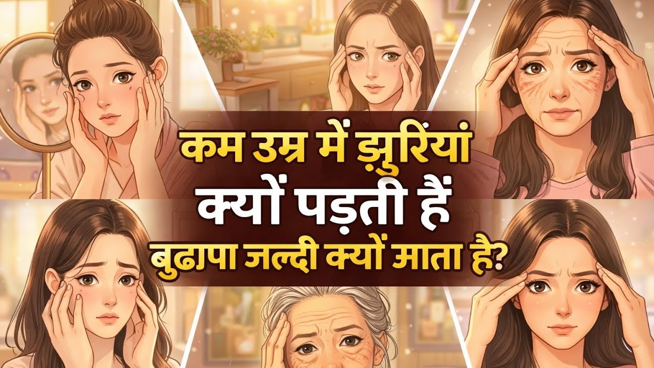 कम उम्र में चेहरे पर झुर्रियां क्यों पड़ती हैं? 😱 | Wrinkles Before Age |#skincare #beautytips 