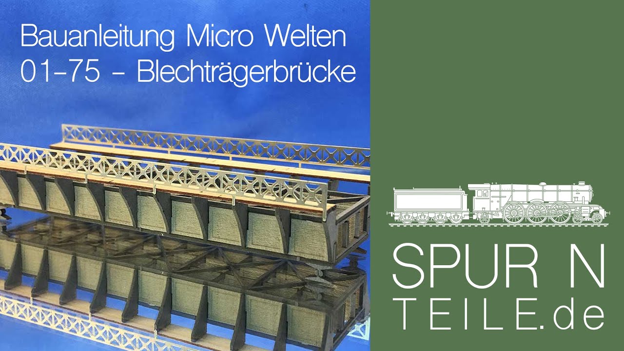 Bauanleitung - Micro Welten 01-75 - Blechtr&auml;gerbr&uuml;cke