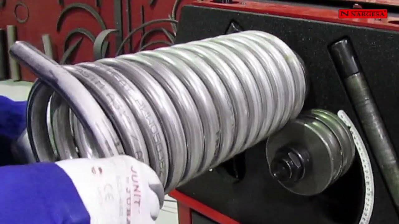 DOBLADORA DE CAÑOS PARA CURVAR ESPIRAL EN TUBO DE ACERO INOXIDABLE | NARGESA