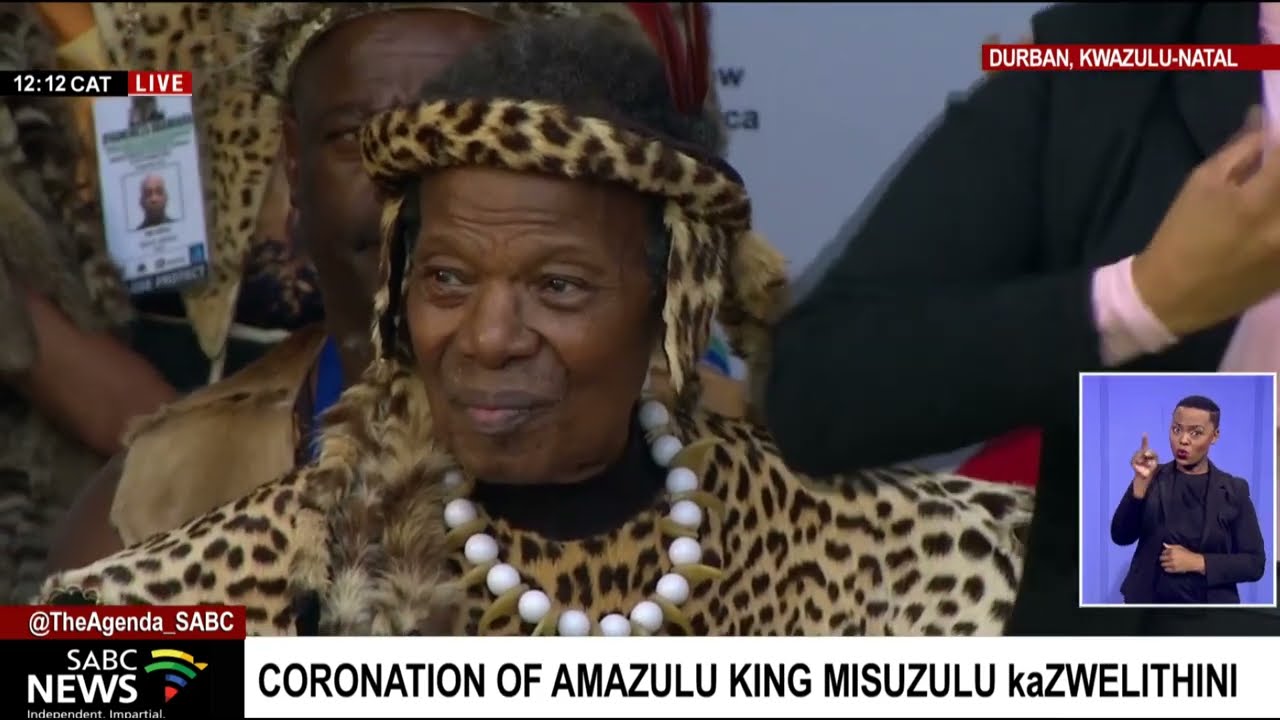 Archbishop Thabo Makgoba conducts the consecration for King Misuzulu kaZwelithini