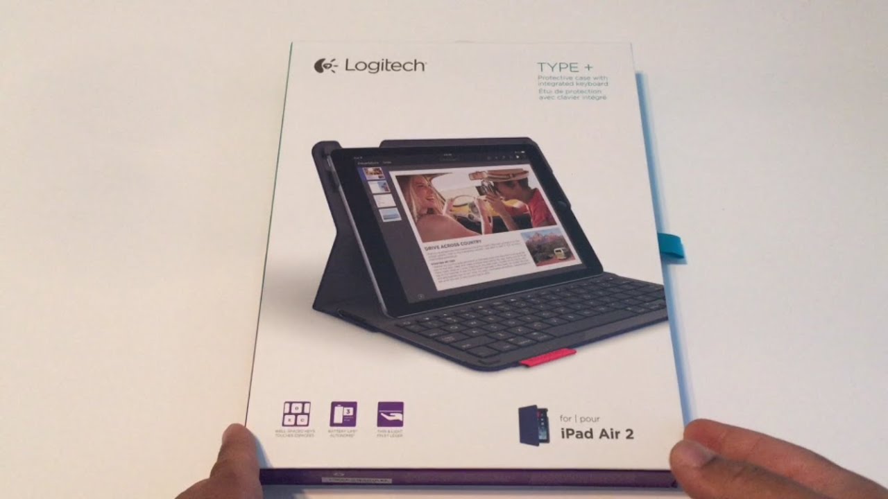 Logitech Type + Protective Case with Bluetooth Keyboard for iPad Air 2