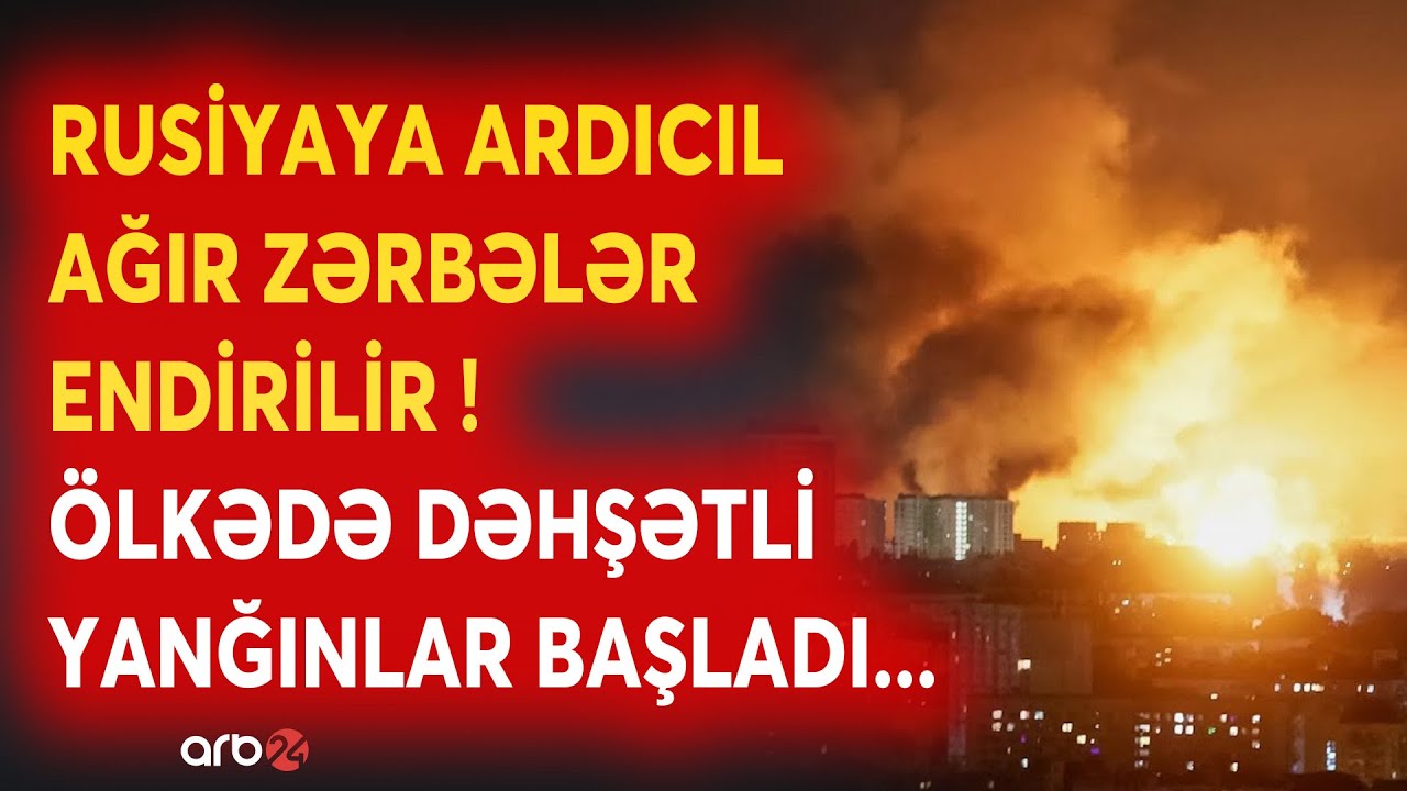 SON DƏQİQƏ! Ukrayna ordusu Rusiyaya DƏHŞƏT YAŞATDI - Neft emalı ZAVODLARI BOMBALANDI - CANLI