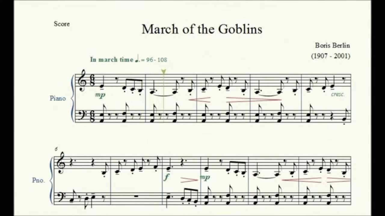 March of the Goblins - Boris Berlin - Piano Repertoire 2